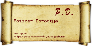 Potzner Dorottya névjegykártya