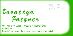 dorottya potzner business card